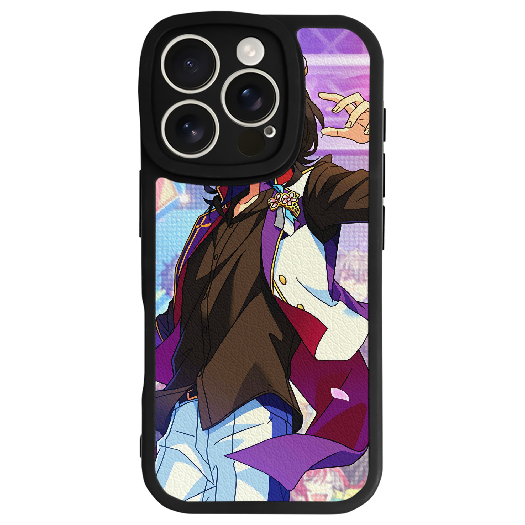 （画像用） あんさんぶるスターズ! Ensemble Stars 【iPhone 16シリーズ対応】シリコンスマホケース（レザー調） 材質：シリコン